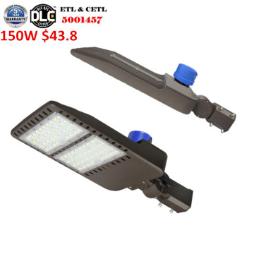 ETL cETL DLC 120V 347V 480V led pole lights 150w 200w shoe box light led street light